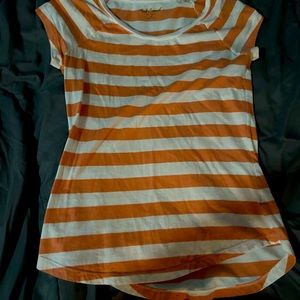 A striped tee